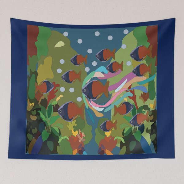 Item preview, Rainbowfish Under The Sea Aquatic Birthday Party designed and sold by Nisha Prabhu.