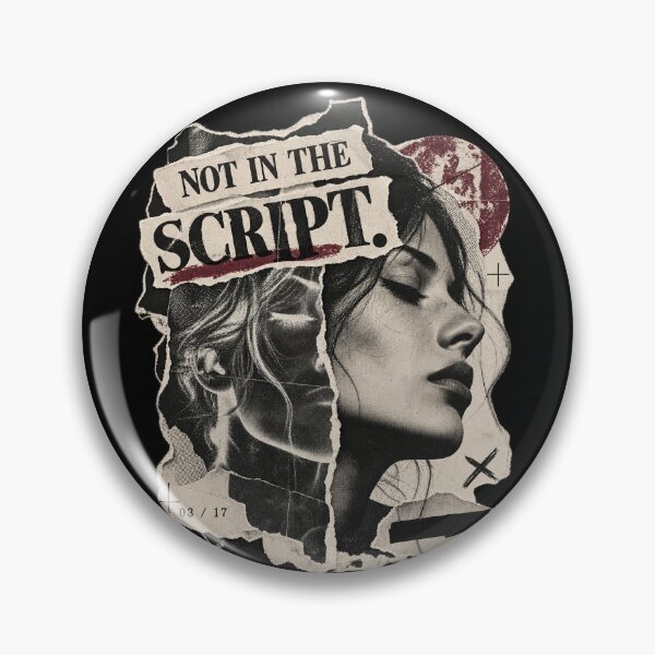 Item preview, Not in the Script – Torn Editorial Portrait Collage designed and sold by Anyshca.