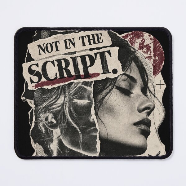 Item preview, Not in the Script – Torn Editorial Portrait Collage designed and sold by Anyshca.