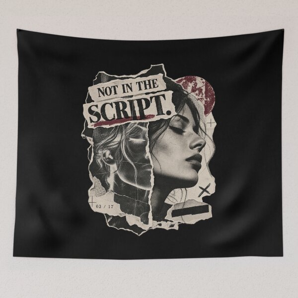 Item preview, Not in the Script – Torn Editorial Portrait Collage designed and sold by Anyshca.