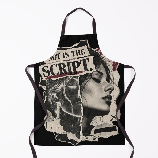 Item preview, Not in the Script – Torn Editorial Portrait Collage designed and sold by Anyshca.