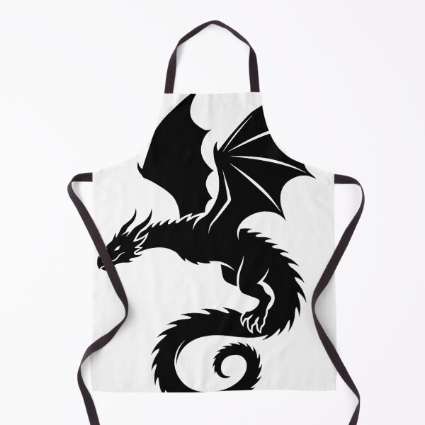 Item preview, Jagged Coiled Dragon Silhouette - Sharp Edge Flat Design designed and sold by DragonSerpent Ink.