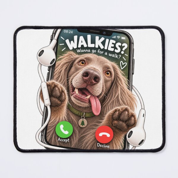 Item preview, Funny Dog Walkies Design designed and sold by HoldYourPoint.