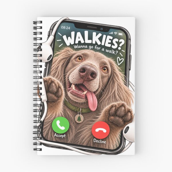 Item preview, Funny Dog Walkies Design designed and sold by HoldYourPoint.