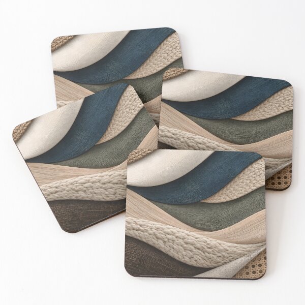 Item preview, Layered Natural Fiber Textures - Woven Rope, Fabric and Rattan in Earth Tones designed and sold by Agnisherl.