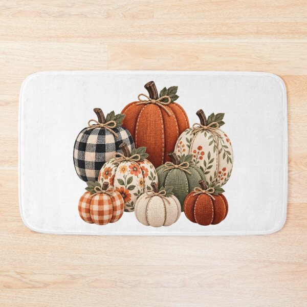 Item preview, Cozy Fall Pumpkin Collection with Plaid, Floral & Bows – Rustic Autumn Farmhouse Aesthetic designed and sold by LandFinStudio.