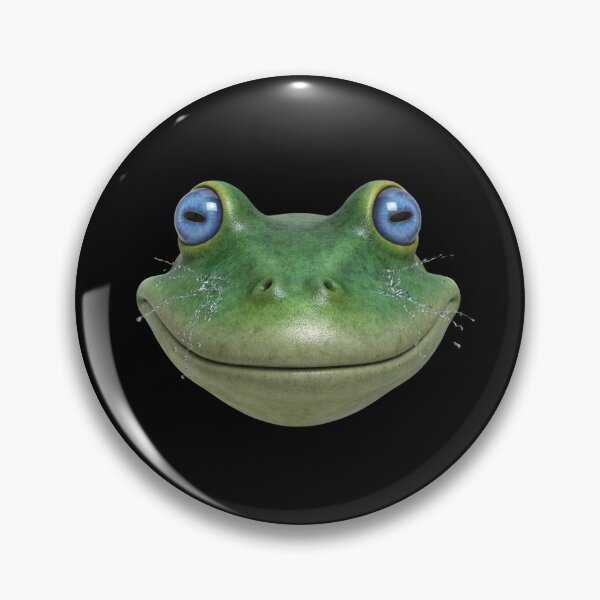 Item preview, Funny Frog Face Big Blue Eyes Cute Amphibian Art designed and sold by cabana.space.