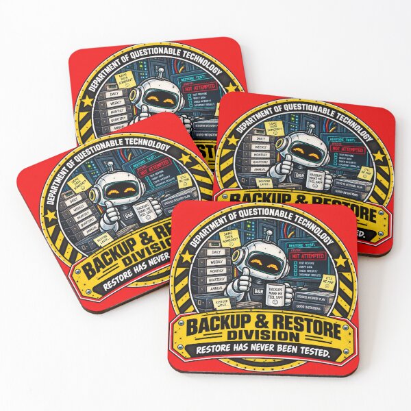 Item preview, Department of Questionable Technology Backup & Restore Division designed and sold by AdeGee.