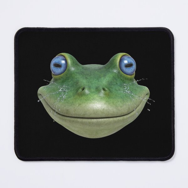 Item preview, Funny Frog Face Big Blue Eyes Cute Amphibian Art designed and sold by cabana.space.