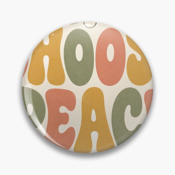 Item preview, Choose Peace Retro Floral Quote designed and sold by Willow Sky.