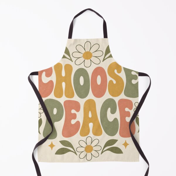 Item preview, Choose Peace Retro Floral Quote designed and sold by Willow Sky.