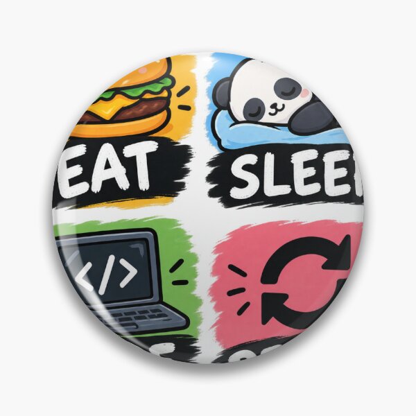 Item preview, Eat Sleep Code Repeat designed and sold by InfiniteHubs.