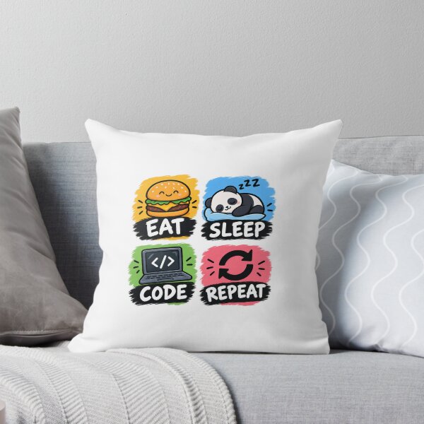 Item preview, Eat Sleep Code Repeat designed and sold by InfiniteHubs.