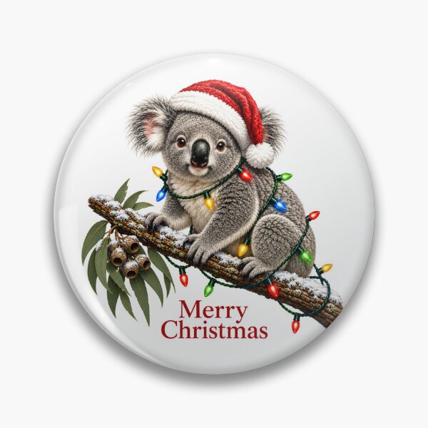 Item preview, Merry Christmas Koala – Cute Australian Christmas Koala designed and sold by SVALANART.