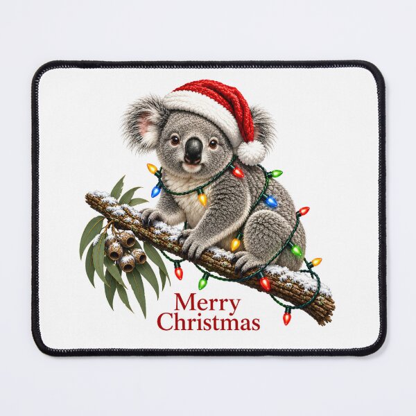 Item preview, Merry Christmas Koala – Cute Australian Christmas Koala designed and sold by SVALANART.