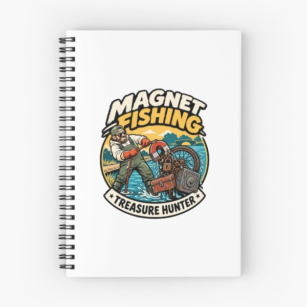 Item preview, Magnet Fishing Treasure Hunter Vintage Outdoor Adventure Gift designed and sold by w1ckerman.