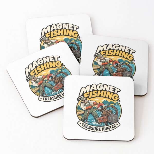 Item preview, Magnet Fishing Treasure Hunter Vintage Outdoor Adventure Gift designed and sold by w1ckerman.