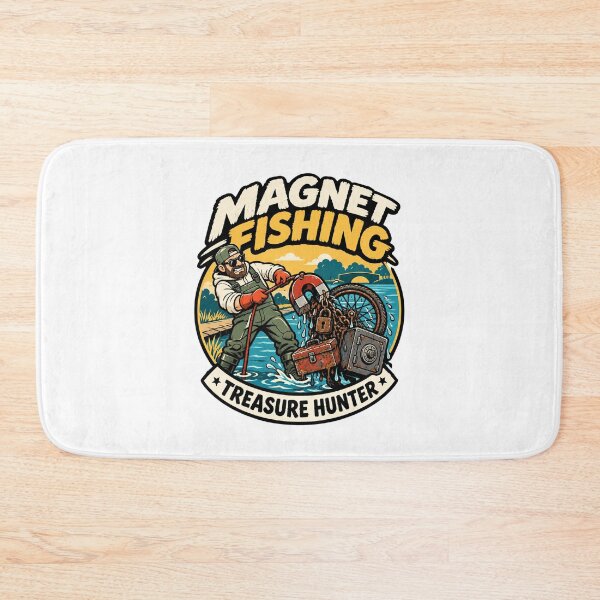 Item preview, Magnet Fishing Treasure Hunter Vintage Outdoor Adventure Gift designed and sold by w1ckerman.