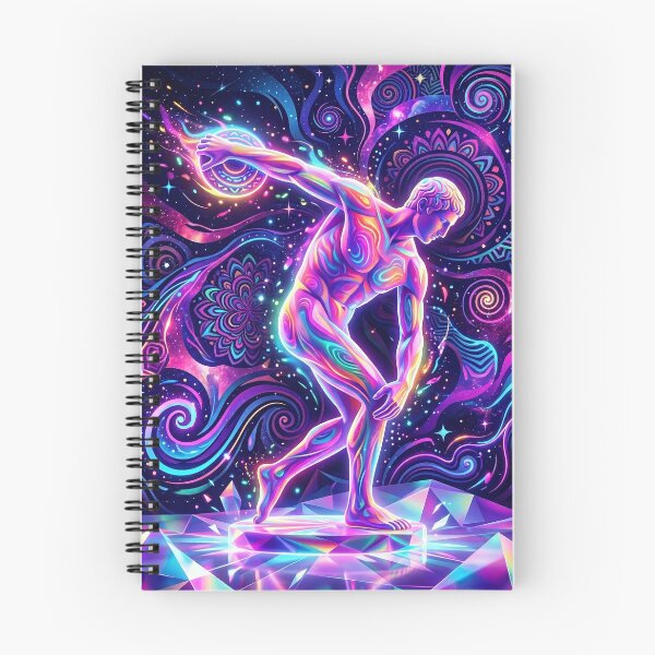 Item preview, Neon Discobolus - Psychedelic Greek Art designed and sold by Lucid Dream Pixel.