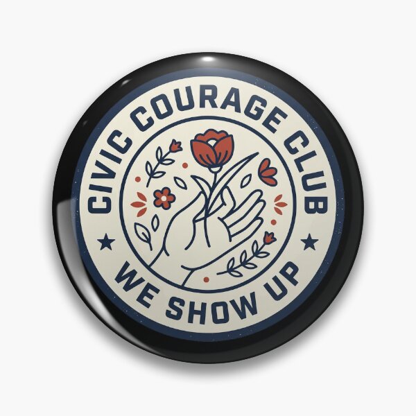 Item preview, Civic Courage Club We Show Up Floral Activism designed and sold by marry treasures.
