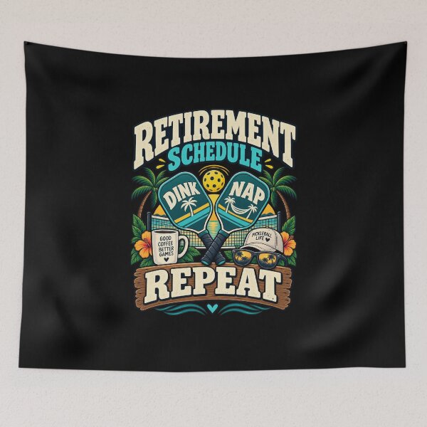 Item preview, Retirement Schedule Dink Nap Repeat .. Funny Pickleball Retirement designed and sold by Ridaelb.