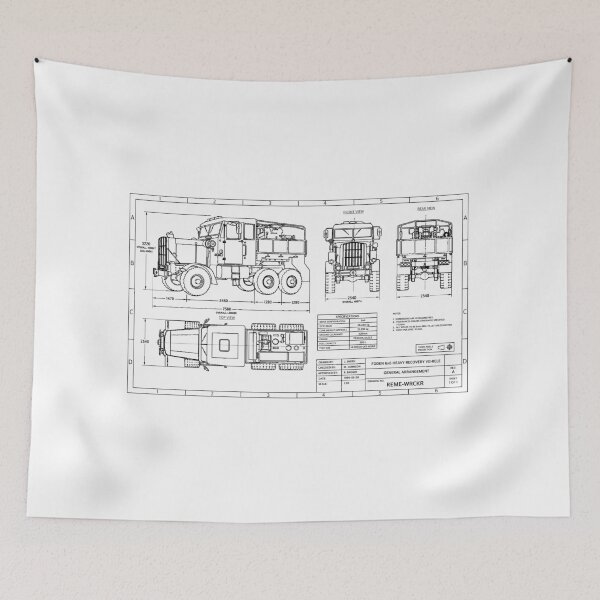 Item preview, Wrecker Technical Drawing designed and sold by Auburn-Art.