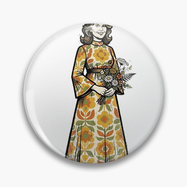 Item preview, Retro Groomsmaid With Bouquet designed and sold by eduardoroa22.