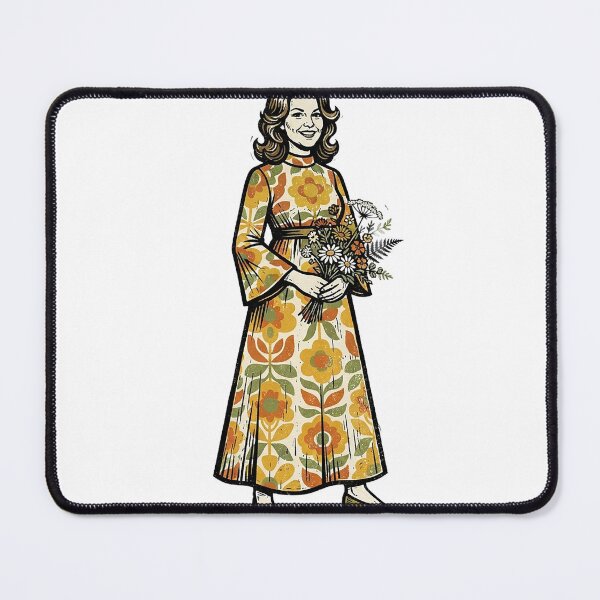 Item preview, Retro Groomsmaid With Bouquet designed and sold by eduardoroa22.
