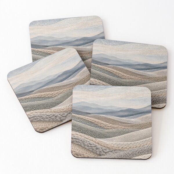 Item preview, Textile Landscape - Woven Fabric Hills in Neutral Earth Tones designed and sold by Agnisherl.