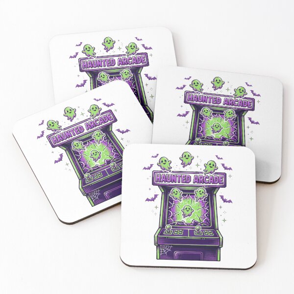 Item preview, Haunted Arcade — Retro Pixel Ghost Arcade Cabinet 90s Halloween Shirt designed and sold by To Err Is Human.