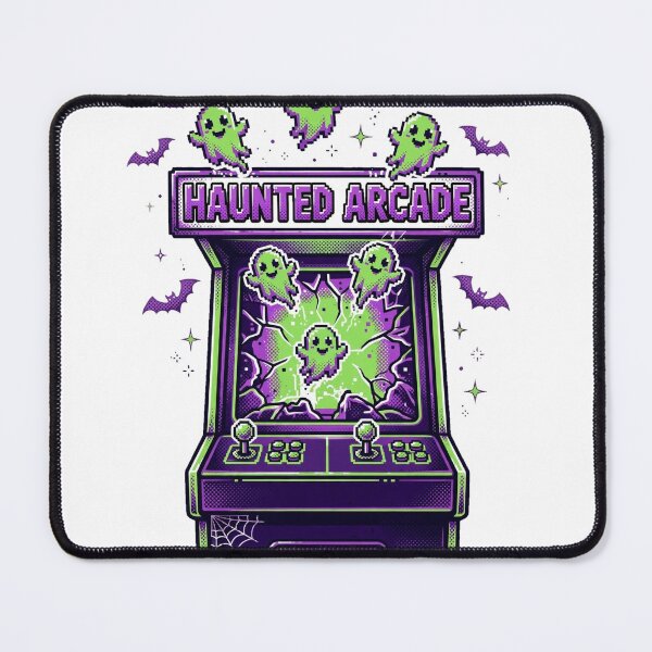 Item preview, Haunted Arcade — Retro Pixel Ghost Arcade Cabinet 90s Halloween Shirt designed and sold by PulsivoxRecords.