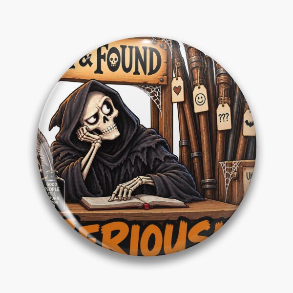 Item preview, Funny Grim Reaper Lost and Found – Label Your Scythe designed and sold by EwelinaBa.