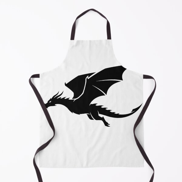 Item preview, Flying Black Dragon Silhouette - Minimalist Wing Spread Art designed and sold by DragonSerpent Ink.