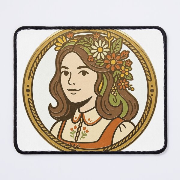 Item preview, Retro Groomsmaid Bust Medallion designed and sold by eduardoroa22.