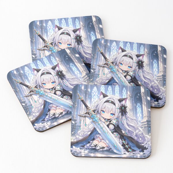 Item preview, Elaria Chibi Paladin Neko Anime Girl designed and sold by Revyra Design .