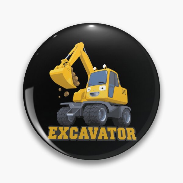 Item preview, Excavator Cute Cartoon designed and sold by AzulAdams.