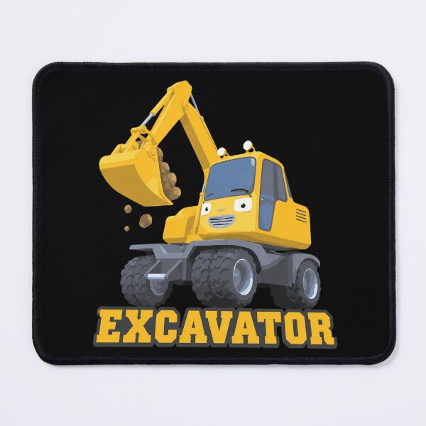 Item preview, Excavator Cute Cartoon designed and sold by AzulAdams.