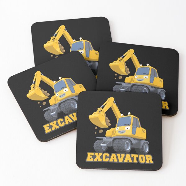 Item preview, Excavator Cute Cartoon designed and sold by AzulAdams.