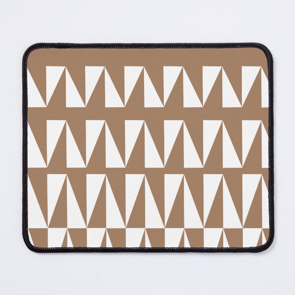 Item preview, White triangles on brown designed and sold by peterhlorenz.