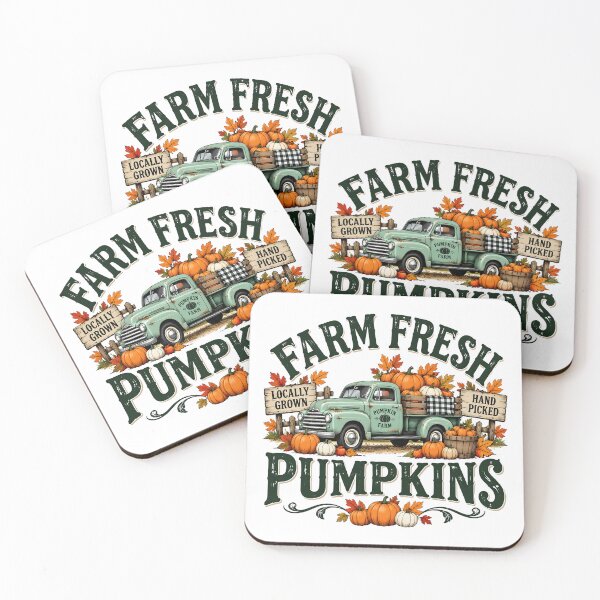 Item preview, Farm Fresh Pumpkin Thanksgiving Farm Truck Fall Harvest Rustic Farmhouse Autumn Country Aesthetic designed and sold by LandFinStudio.