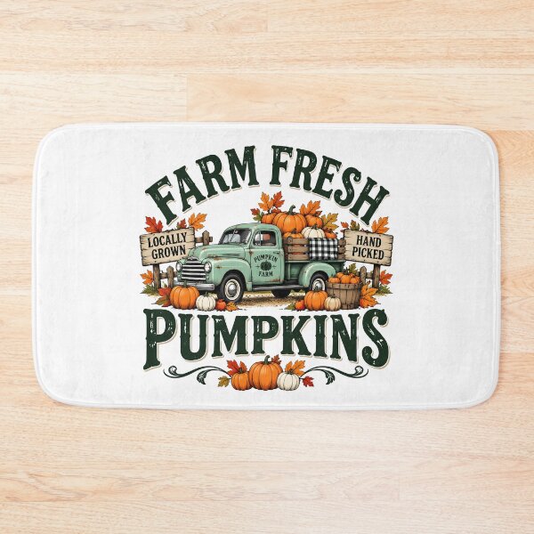 Item preview, Farm Fresh Pumpkin Thanksgiving Farm Truck Fall Harvest Rustic Farmhouse Autumn Country Aesthetic designed and sold by LandFinStudio.