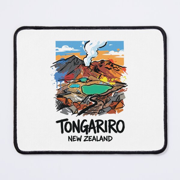 Item preview, Tongariro Alpine Crossing New Zealand Art designed and sold by Merch by Das Design Studio.