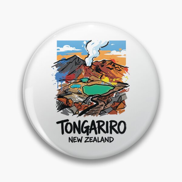 Item preview, Tongariro Alpine Crossing New Zealand Art designed and sold by Merch by Das Design Studio.