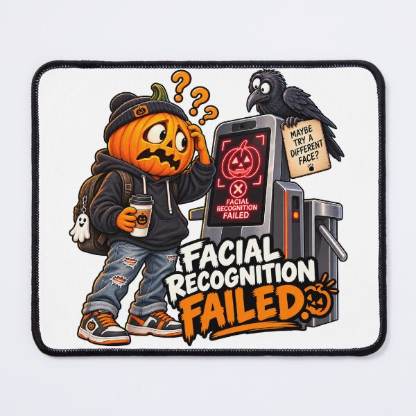 Item preview, Funny Pumpkin Facial Recognition Failed – Halloween designed and sold by EwelinaBa.