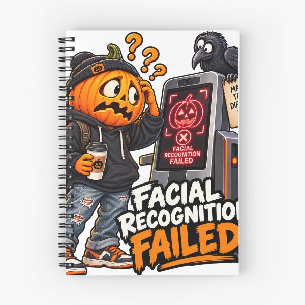Item preview, Funny Pumpkin Facial Recognition Failed – Halloween designed and sold by EwelinaBa.
