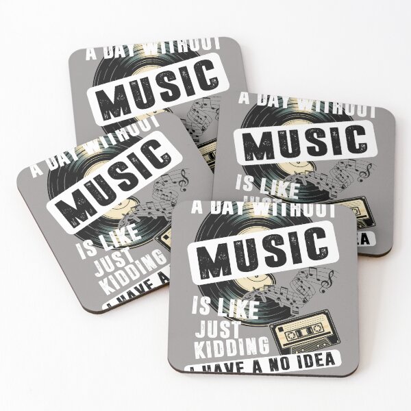 Item preview, A Day Without Music Is Like Just Kidding T-Shirt-73 designed and sold by DominikWagner.