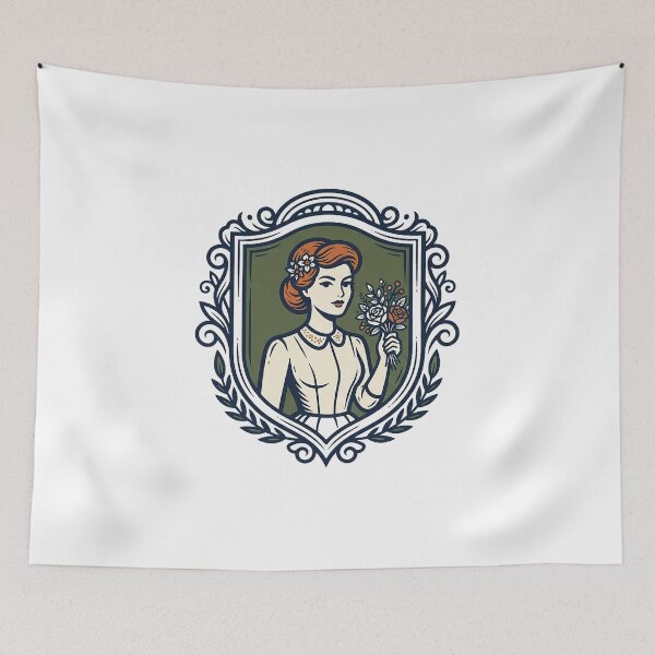 Item preview, Retro Groomsmaid Crest designed and sold by eduardoroa22.