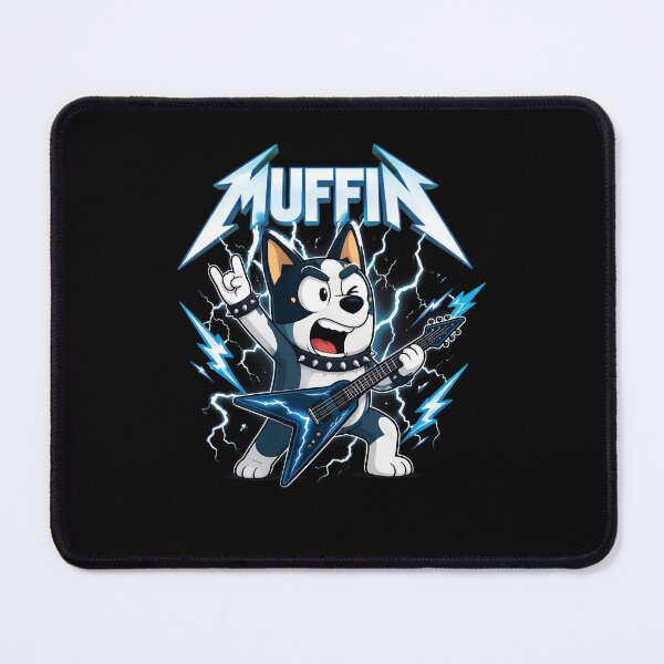 Item preview, Muffin Heavy Metal Rock Dog Bluey designed and sold by visionnen.