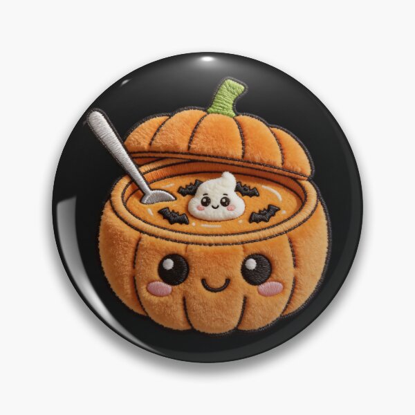 Item preview, Kawaii Pumpkin Soup - Cozy Autumn Comfort Food Art designed and sold by thelexiverse.