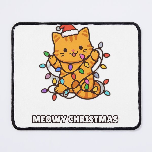 Item preview, Meowy Christmas Shirt – Cute Cat Holiday Tee designed and sold by KERK Art and Design.